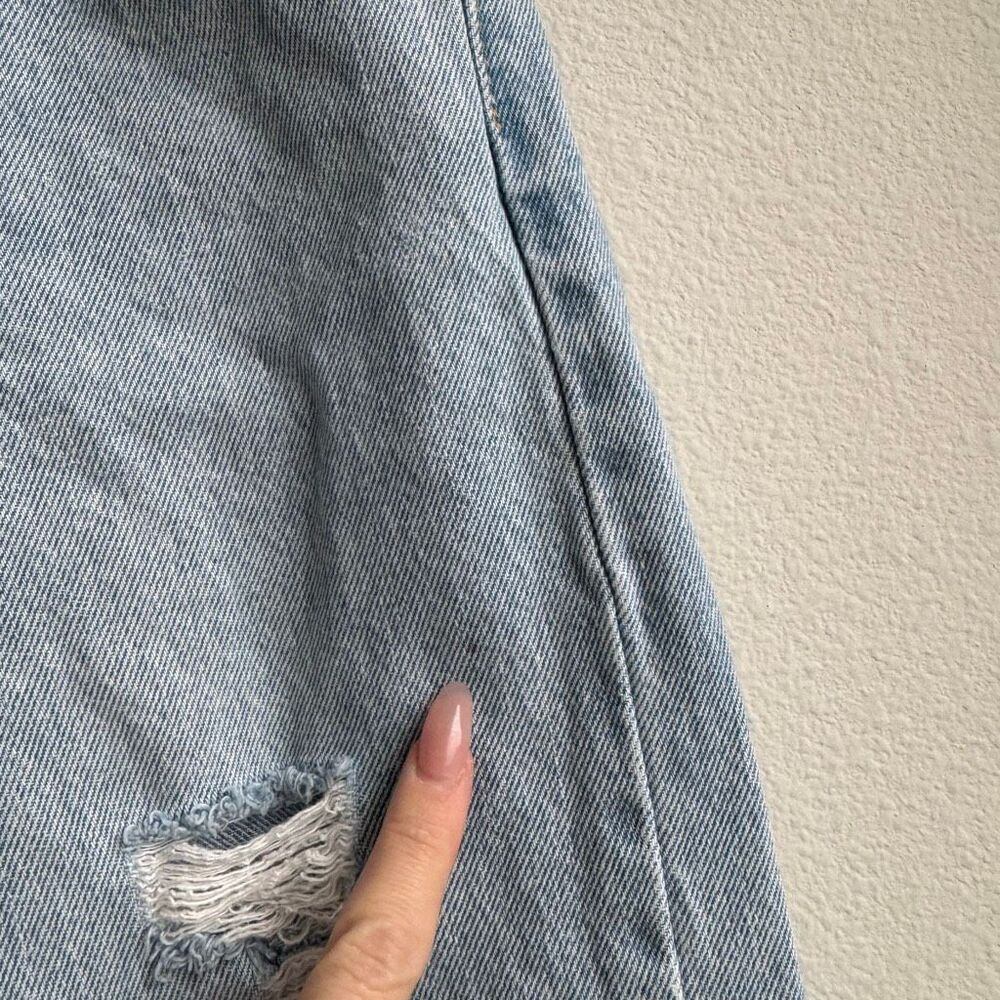 Levi's Premium Low Loose Baggy Blue Wash Denim Wide Leg Jeans Women's Size 23 - Picture 3 of 7